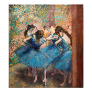 Impression Photo Edgar Degas - Danseuses en bleu