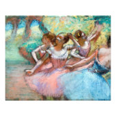 Impression Photo Edgar Degas - Quatre Ballerinas sur scène (Devant)