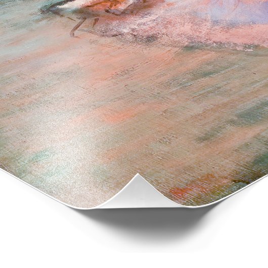 Impression Photo Edgar Degas - Quatre Ballerinas sur scène (Coin)