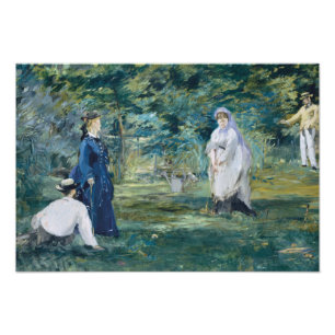 Impression Photo Edouard Manet - Un jeu de Croquet