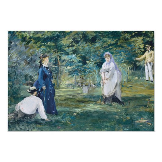 Impression Photo Edouard Manet - Un jeu de Croquet (Devant)
