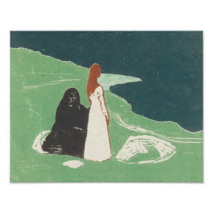 Impression Photo Edvard Munch - Deux femmes sur le rivage