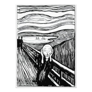 Impression Photo Edvard Munch - La lithographie de cri