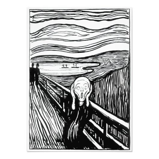 Impression Photo Edvard Munch - La lithographie de cri (Devant)