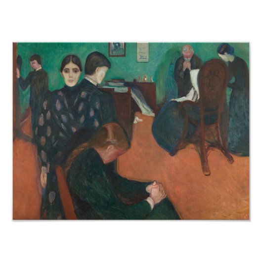 Impression Photo Edvard Munch - La mort dans le champignon (Devant)