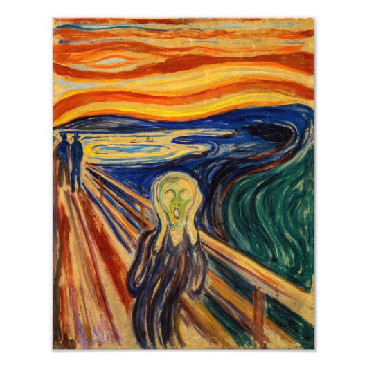 Impression Photo Edvard Munch - Le Cri 1910 (Devant)