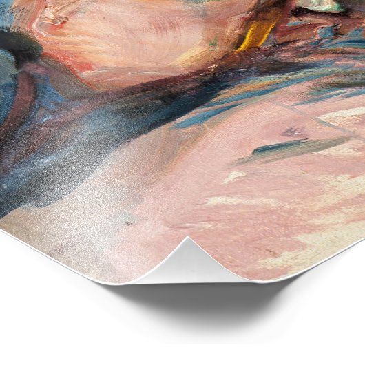 Impression Photo Edvard Munch - Rive avec Maison Rouge (Coin)