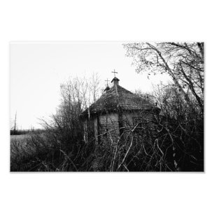Impression Photo Église abandonnée de Saskatchewan