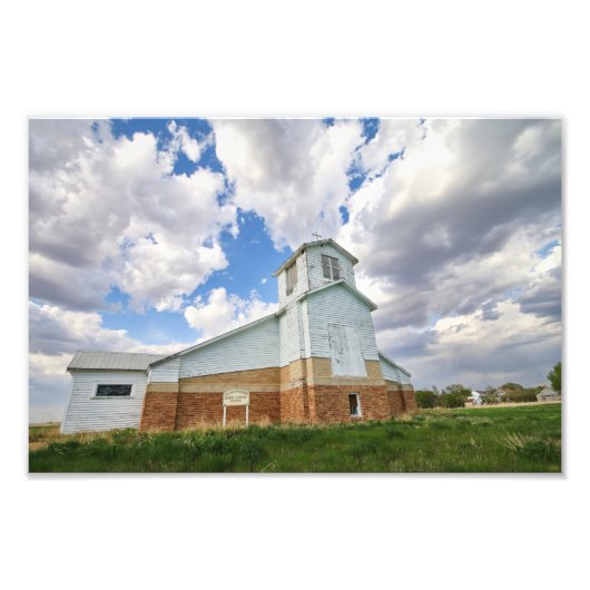 Impression Photo Église abandonnée de Saskatchewan (Devant)