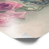 Impression Photo Église chrétienne Rose rose neige (Coin)