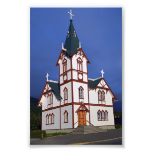 Impression Photo Eglise luthérienne Husavik, Islande.
