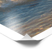 Impression Photo Egret au coucher du soleil sur la plage Imprimer (Coin)