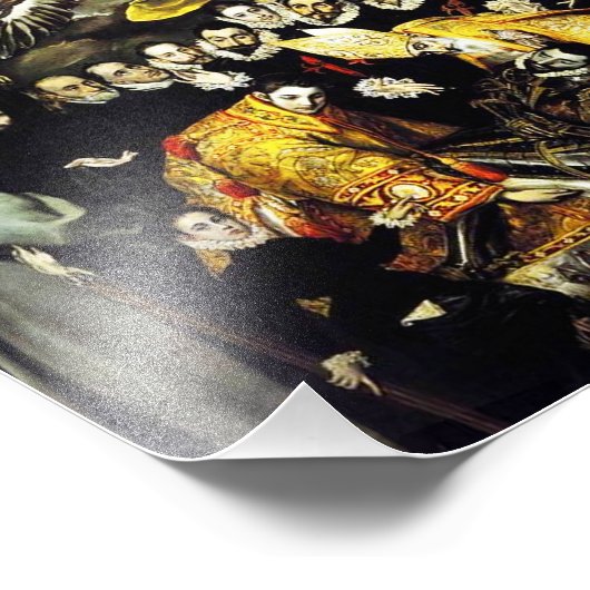 Impression Photo El Greco Enterrement du comte d'Orgaz Imprimer (Coin)