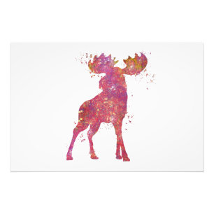 Impression Photo Elan Animal Forêt Faune Sauvage Nature Monde Terre