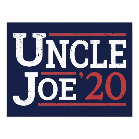 Impression Photo Élection 2020 - Oncle Joe (Devant)