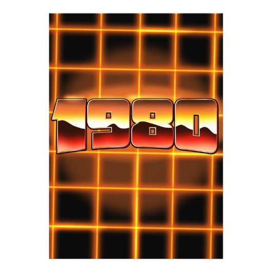 Impression Photo Électronique 1980 (Devant)