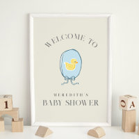 Élégant Baby shower en caoutchouc Ducky