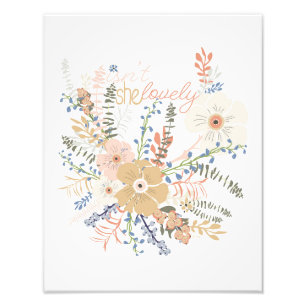Impression Photo Elégant Bouquet Floral Girly Dire Jolie