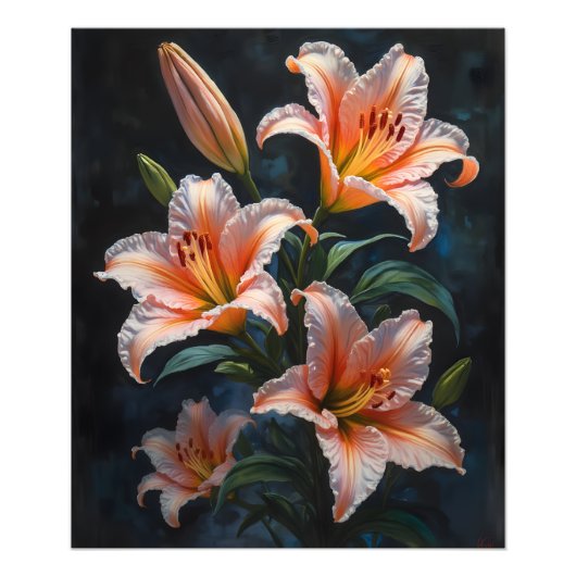 Impression Photo Elegant Lily Flower Art – Premium Prints & Unique  (Devant)