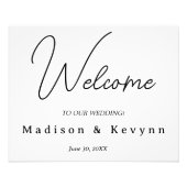 Impression Photo Elégant moderne Couples Noms Mariage Affiche de bi (Devant)