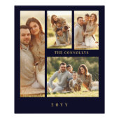 Impression Photo Elegant Navy Blue & Fake Classic 4 Muli Photos (Devant)