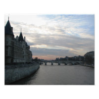 Impression photo élégante avec beau coucher de sol
