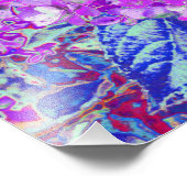 Impression Photo Élégante Hydrangée violette et bleu limelight (Coin)