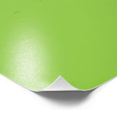 Impression Photo Eléments orange blanc vert (Coin)