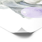 Impression Photo Elephant, gomme à bulles violettes, neutre pour le (Coin)