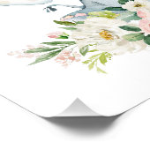 Impression Photo Elephant, Safari, Fleurs roses, Pépinière (Coin)