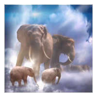 Eléphants au ciel