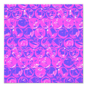 Impression Photo Emballage de bulle pop art violet