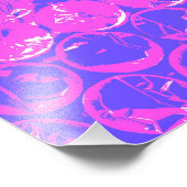 Impression Photo Emballage de bulle pop art violet (Coin)