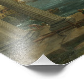 Impression Photo Embarquement de la reine de Saba - Claude Lorrain (Coin)