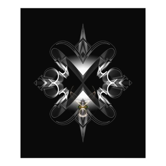 Impression Photo Emblème Akcenought sur noir par Xzendor7 (Devant)