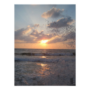 Impression Photo Embruns au coucher du soleil