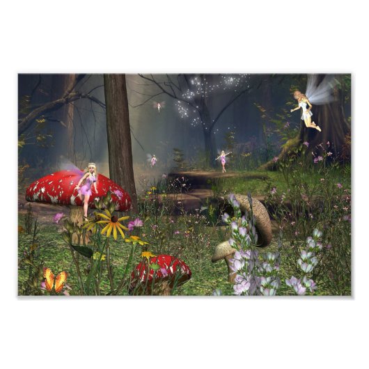 Impression Photo Empreinte de fées forestières (Devant)