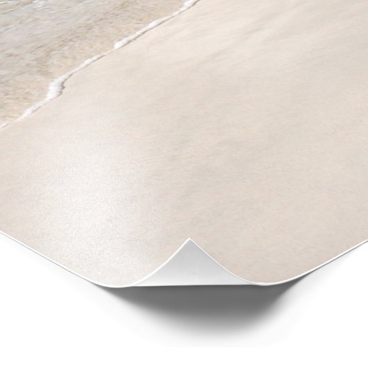 Impression Photo Empreintes Dans Le Sable (Coin)