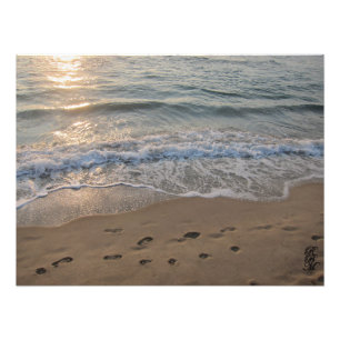 Impression Photo Empreintes dans le sable