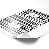 Impression Photo Emprisonné par le code-barres UPC du consumérisme (Coin)