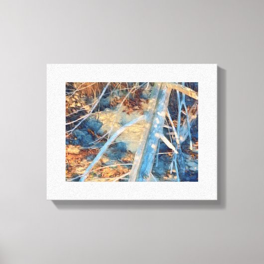 Impression photo en bois flotté riverain (Recto)