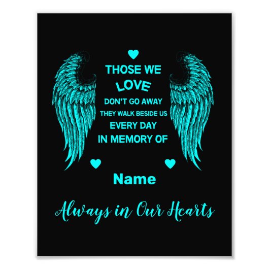 Impression Photo En Mémoire Bereavement Et Perte (Devant)