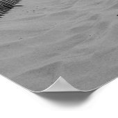 Impression photo en noir et blanc sur la plage (Coin)