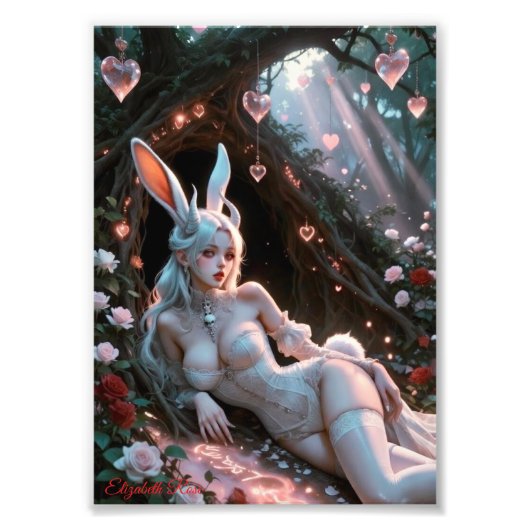 Impression Photo Enchanted Valentine Bunny (Devant)