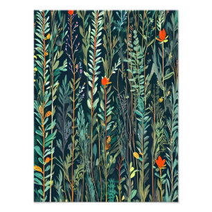 Impression Photo Enchanter Floral Dreamscape Motif sans couture