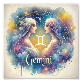 Impression Photo Enchanter Gemini Zodiac Art