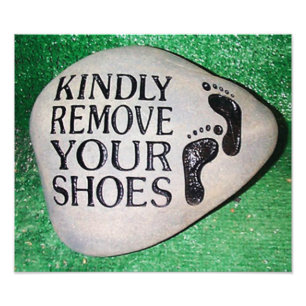 Impression Photo Enlevez Vos Chaussures