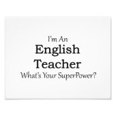 Impression Photo Enseignant anglais (Devant)