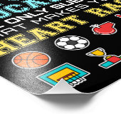 Impression Photo Enseignant de l'éducation physique Race cardiaque  (Coin)