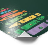 Impression Photo Enseignant de Noël Crayon Tree Cute Lumière de Noë (Coin)